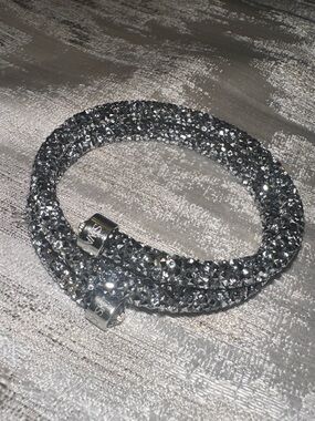 Swarovski Gray Crystal Wrap Bracelet